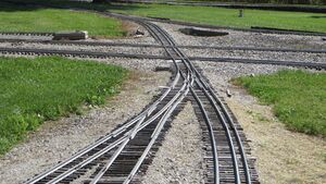 Gail Gish’s railroad features over 5,000 feet of dual gauge track