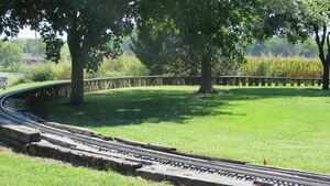 The club-size private layout of Gail Gish is called the Rio Grande Scenic Railroad. Photo by Mark Paulson 2014